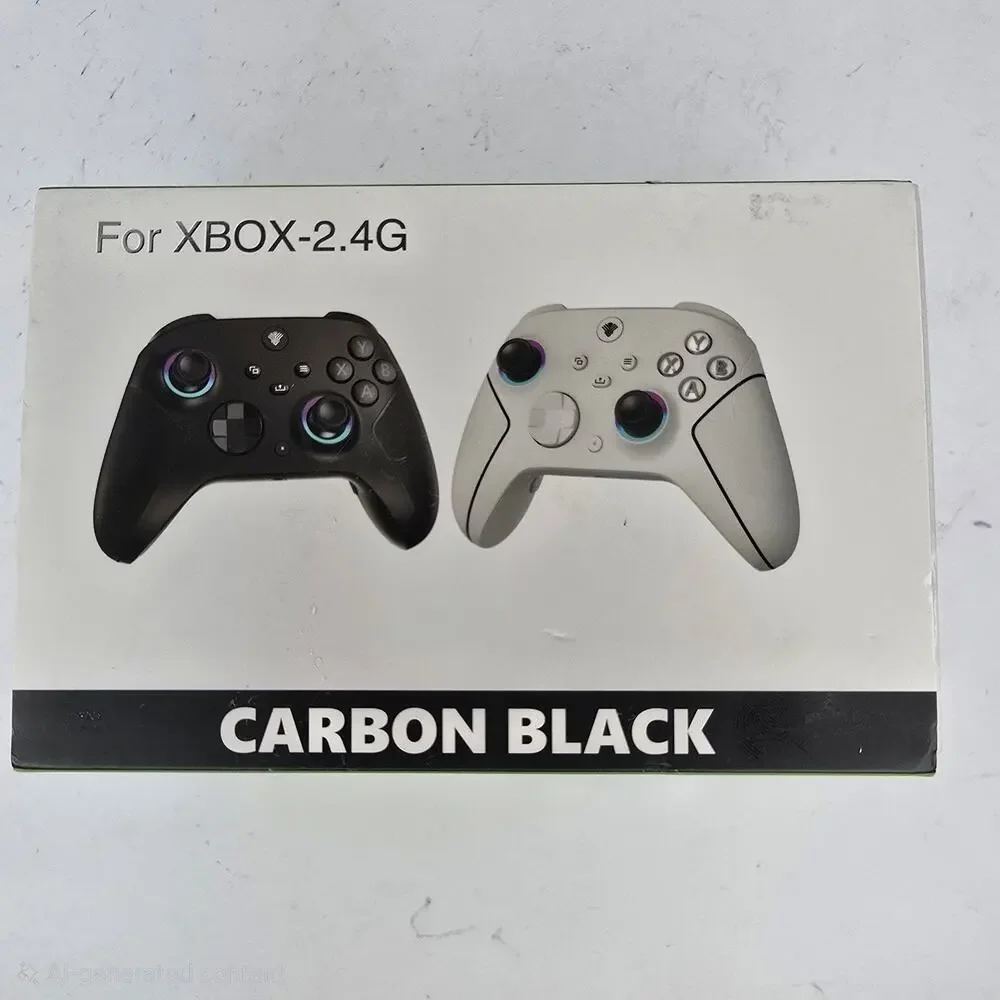 YUYIU XB-023 Wireless White Controller For Xbox 2.4G RGB Joysticks Carbon Black